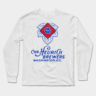 Defunct Washington Heurich Brewers Basketball Team Long Sleeve T-Shirt